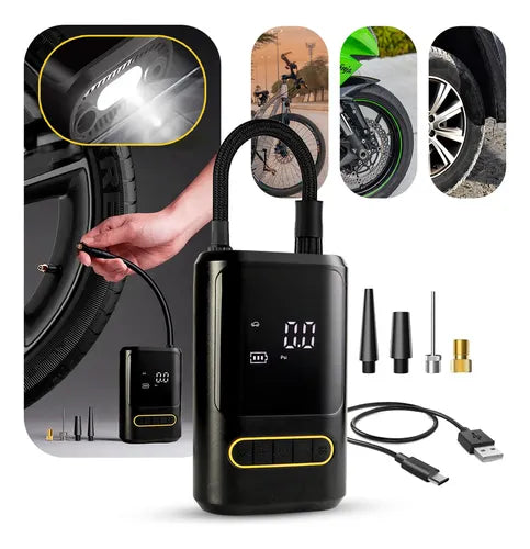 COMPRESOR DE AIRE ULTRA PORTÁTIL Y RECARGABLE