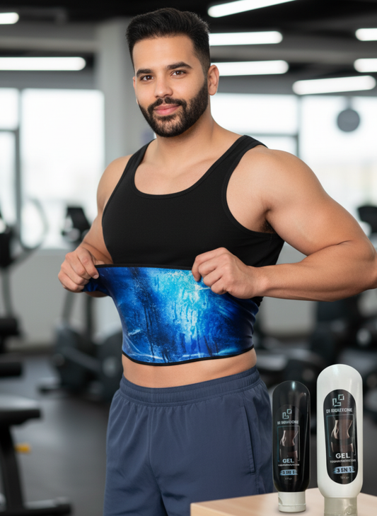 Kit de camiseta efecto sauna + gel termorreductor